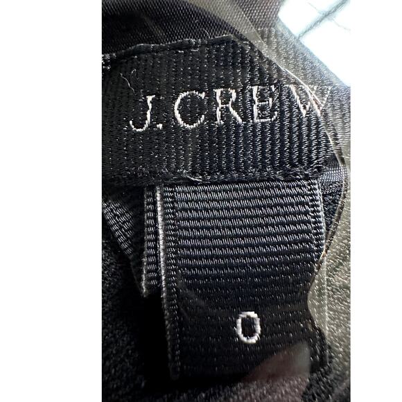 J. Crew Day to Night Dress Exeter Flannel Sz 0 Wool Sheath Silk Velvet Sash - Picture 7 of 8